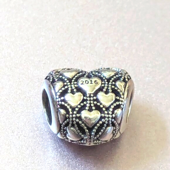 Pandora 2016 Retired Club Charm Sterling Silver with Genuine Diamond - Picture 2 of 13